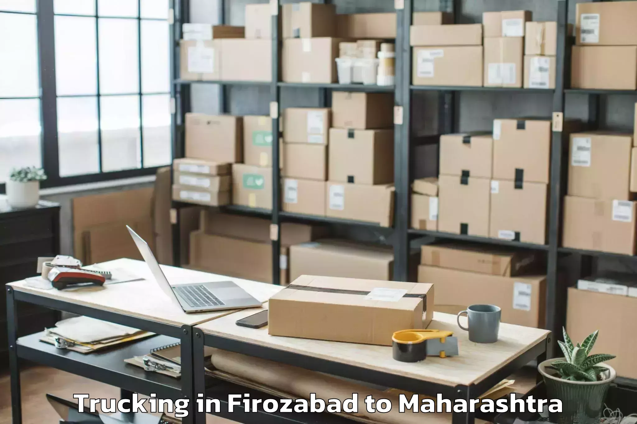 Top Firozabad to Sakoli Trucking Available